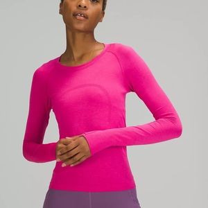 Lululemon Swiftly Tech Long-Sleeve Shirt 2.0 Race Length Size 4 in Sonic Pink
